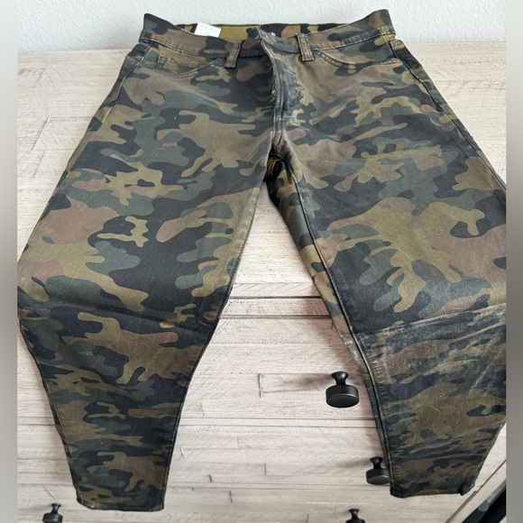 Joe’s jeans high rise skinny ankle camo coated pants - Picture 6 of 9